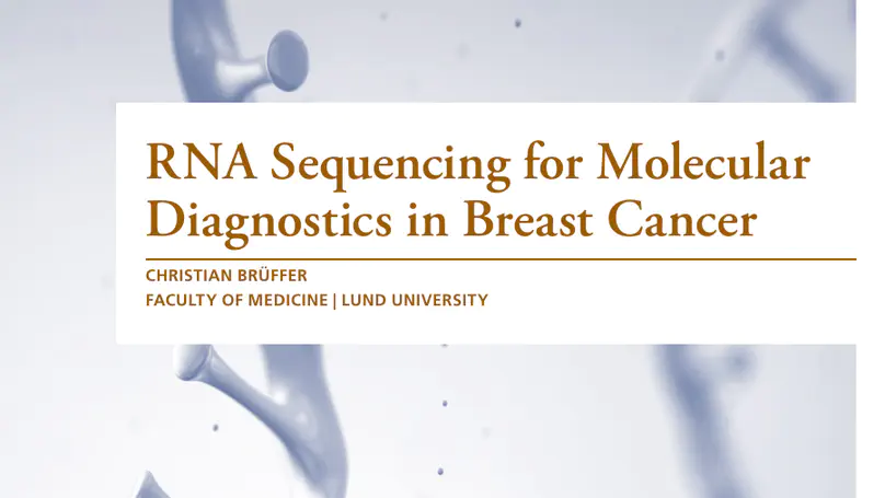 PhD Project: RNA Sequencing-based Tools for Breast Cancer Diagnostics